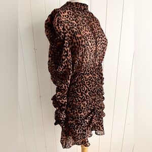 Generation Love  dress NWT Lucia Speckled Leopard size S Brown Black